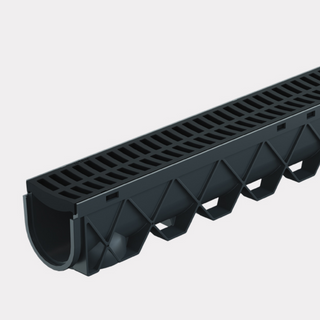 Reln 3m Storm Drain Complete with Black Plastic Grate - 003301