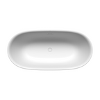Kaldewei Meisterstuck OYO DUO 1630mm Freestanding Bath Includes Overflow - Matte Alpine White - 01-1050-4035-0711