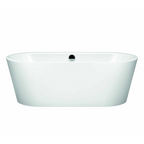 Kaldewei Meisterstuck 1700 Classic Duo Oval Freestanding Bath Includes Matte Black Overflow - 01-1113-06MB