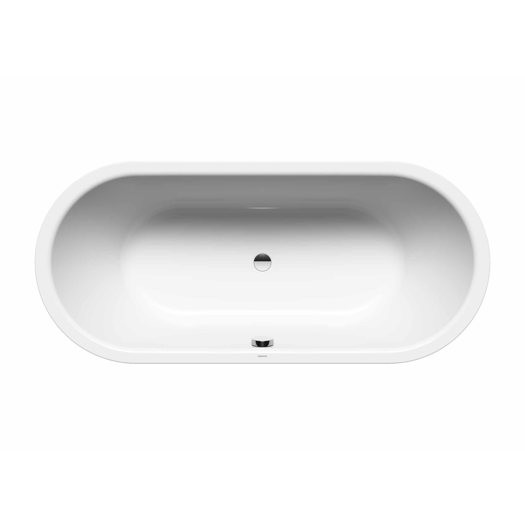 Kaldewei Meisterstuck 1700 Classic Duo Oval Freestanding Bath Includes Matte Black Overflow - 01-1113-06MB