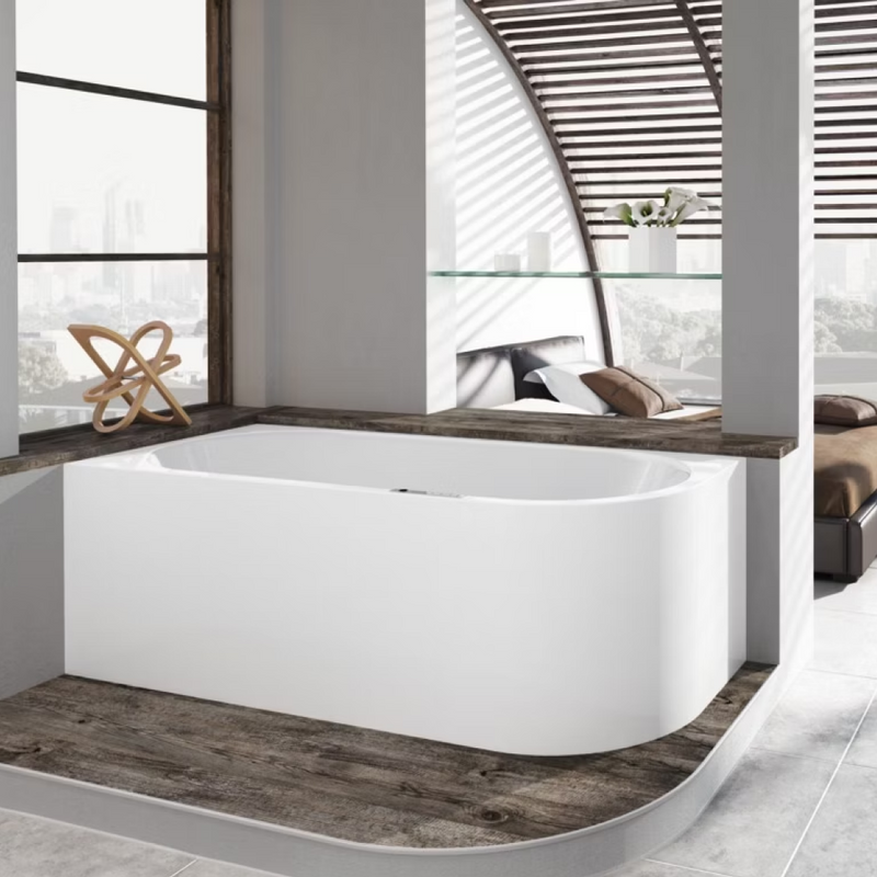Kaldewei Meisterstuck 1800 Centro Duo 1 Left Freestanding Corner Bath Includes Multifiller - Alpine White