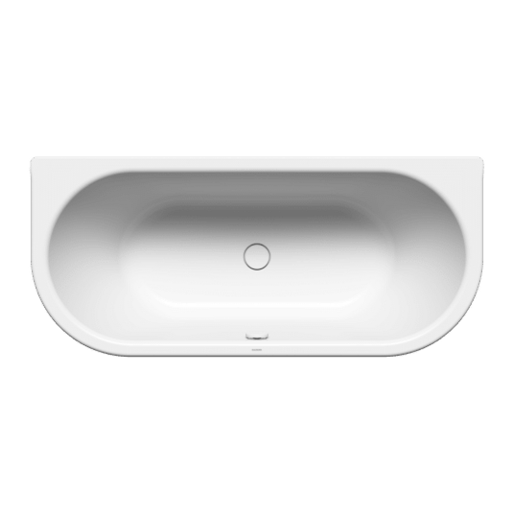 Kaldewei Meisterstuck 1700 Centro Duo 2 Back to Wall Bath Includes Overflow - Alpine White - 01-1131-06