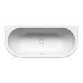 Kaldewei Meisterstuck 1700 Centro Duo 2 Back to Wall Bath Includes Overflow - Alpine White - 01-1131-06