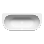 Kaldewei Meisterstuck 1700 Centro Duo 2 Back to Wall Bath Includes Overflow - Alpine White - 01-1131-06