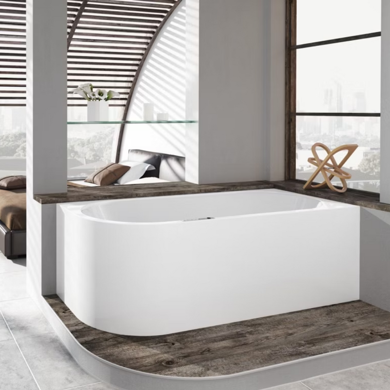 Kaldewei Meisterstuck 1800 Centro Duo 1 Right Freestanding Corner Bath Includes Multifiller - Alpine White