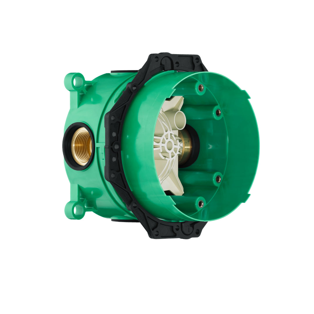 Hansgrohe Rebris S Shower Wall Mixer - Includes iBox In-Wall Body - Chrome - 72667003 + 01800180