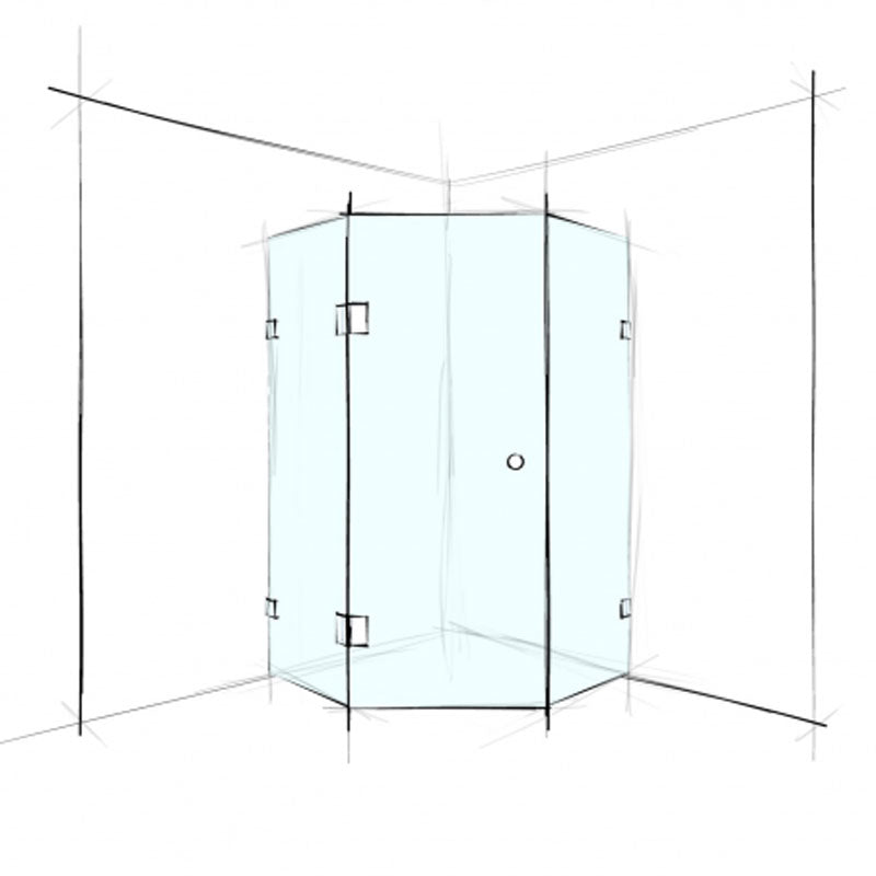 Wet Design Hex Corner Set-In