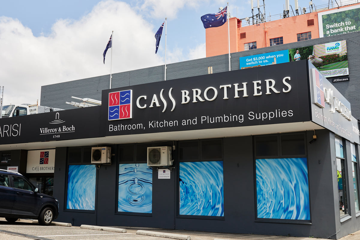 Cass Brothers Petersham showroom shopfront on Parramatta Road