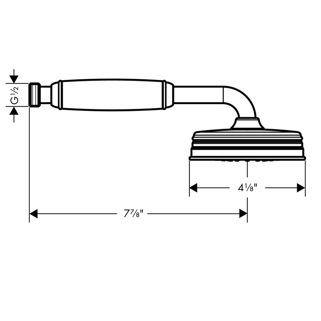 Axor Montreux 1-Jet Hand Shower - Chrome 04695000
