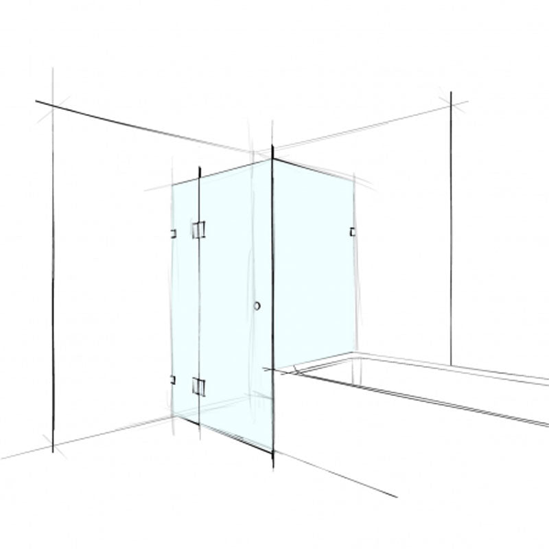 Wet Design Square Corner Set-In Over Bath