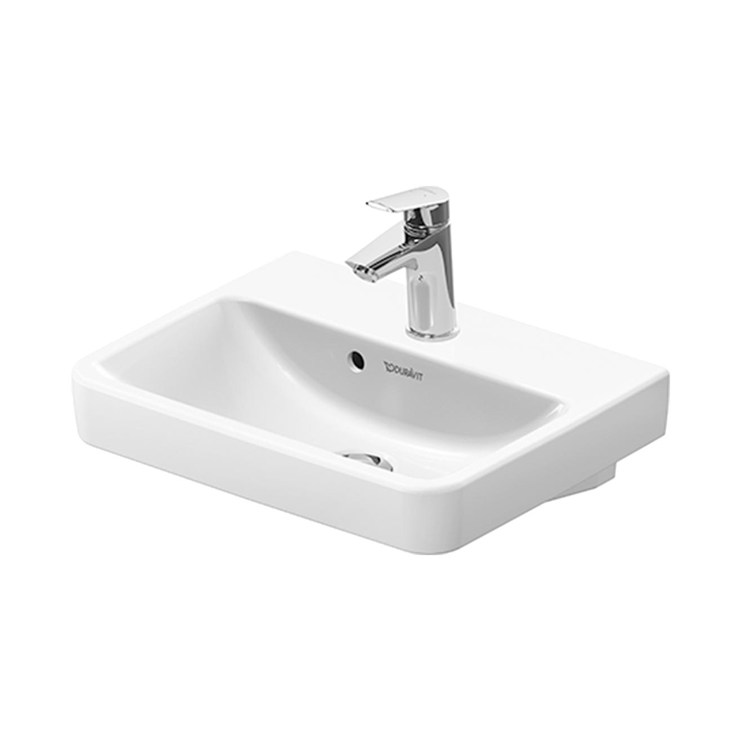 Duravit No.1 500 Wall Hung Basin with Overflow - 1TH Gloss Alpine White 07435000002-P
