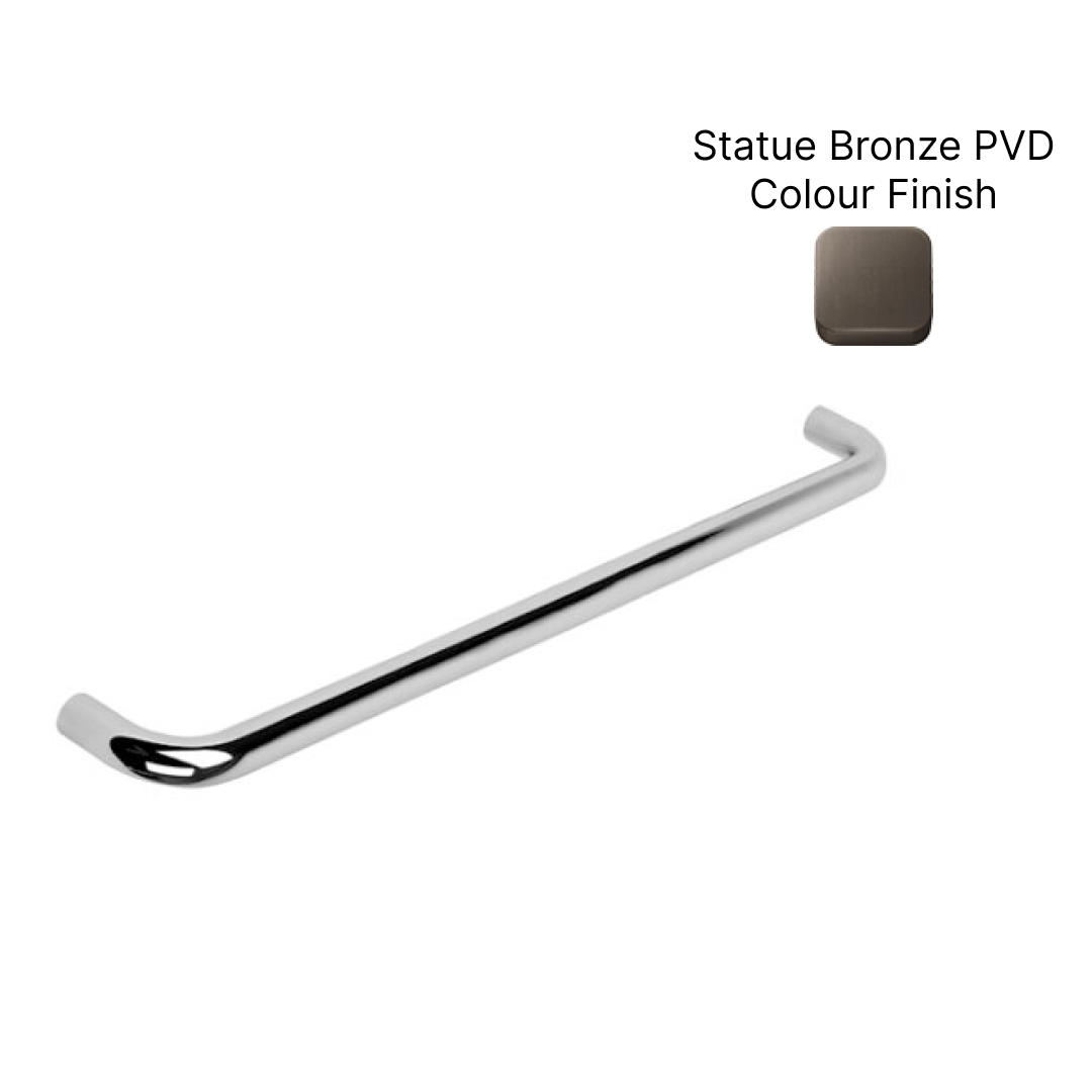 Brodware Nanobar Single Towel Rail 600mm - Statue Bronze PVD 1.9255.60.0.61