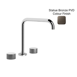 Brodware Halo X Kitchen Set with Knurled Handles - Statue Bronze PVD 1.9507.89.7.61