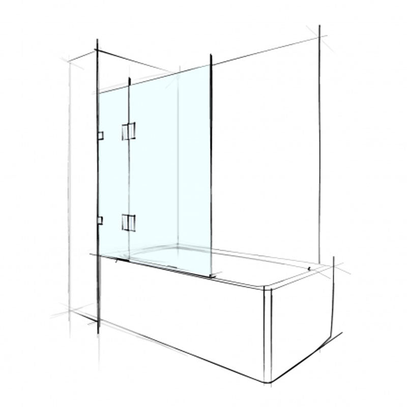 Wet Design Bathscreen Fixed & Swing Panel