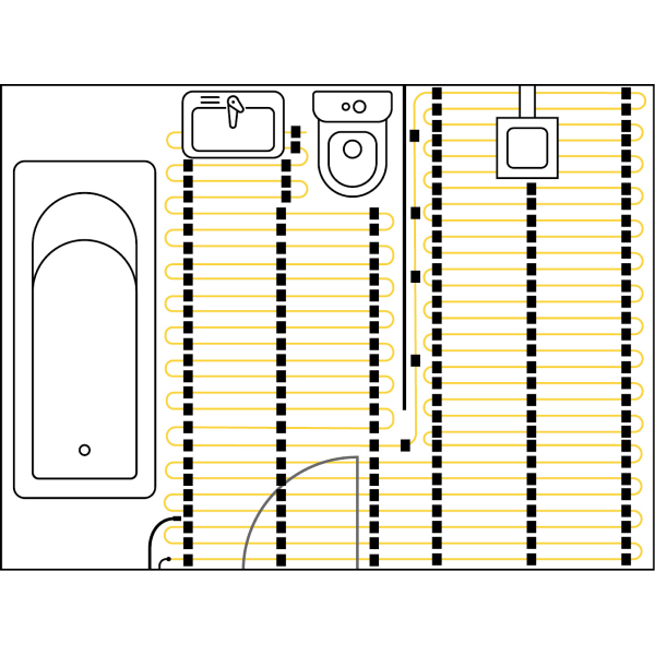 Thermowire Underfloor Heating System Kits w/Dual Thermostat - 101521TD
