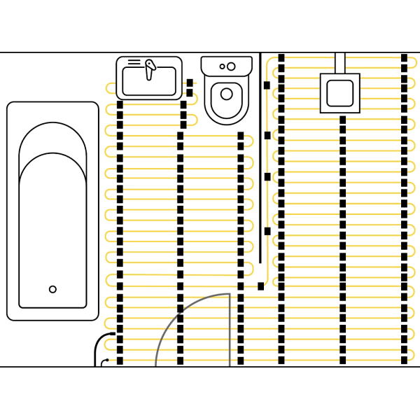 Thermowire Underfloor Heating Cable 44lm - 101506