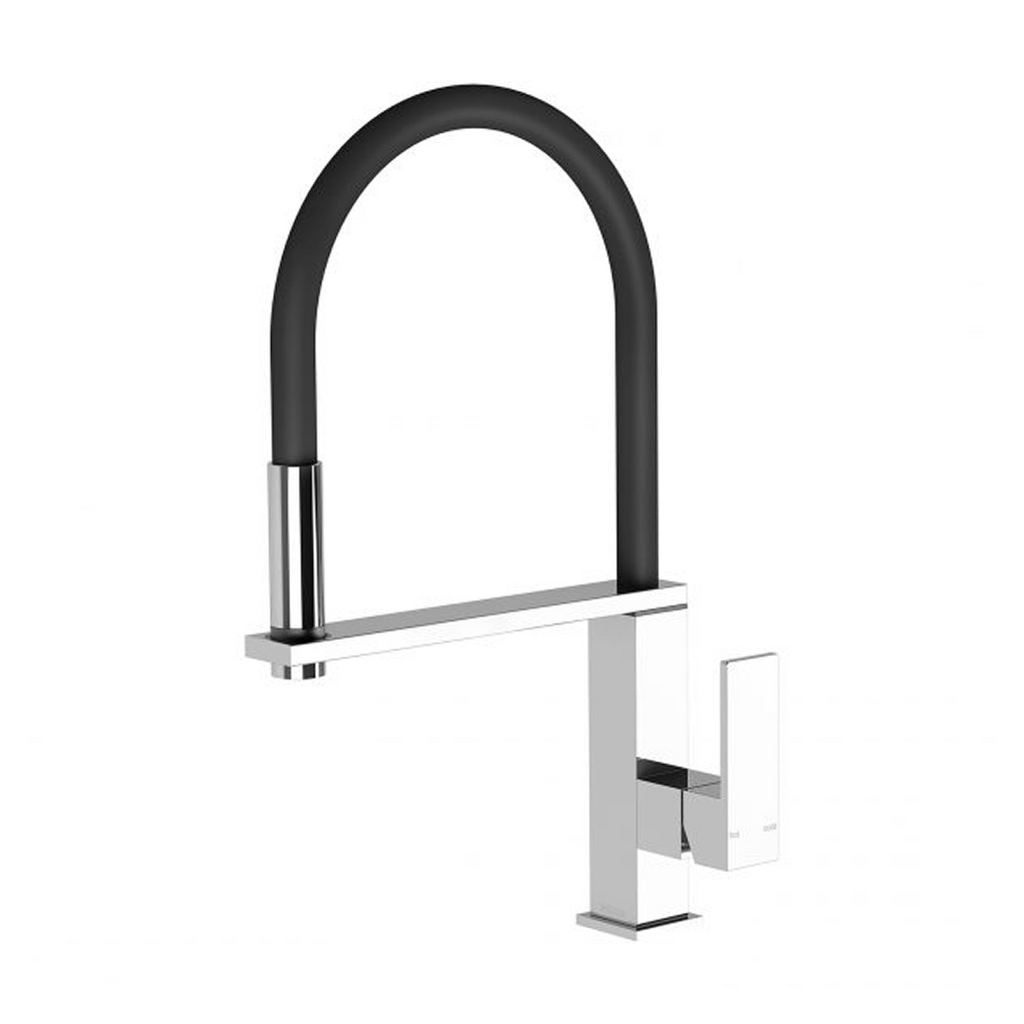 Phoenix Vezz Flexible Hose Sink Mixer 220mm Squareline - LF Chrome - 10373100-00-1