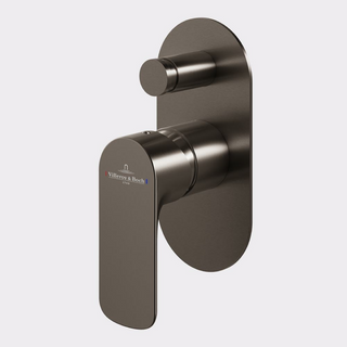 Villeroy & Boch O.Novo Diverter Mixer (Trim Kit Only) - Gun Metal 1041690B