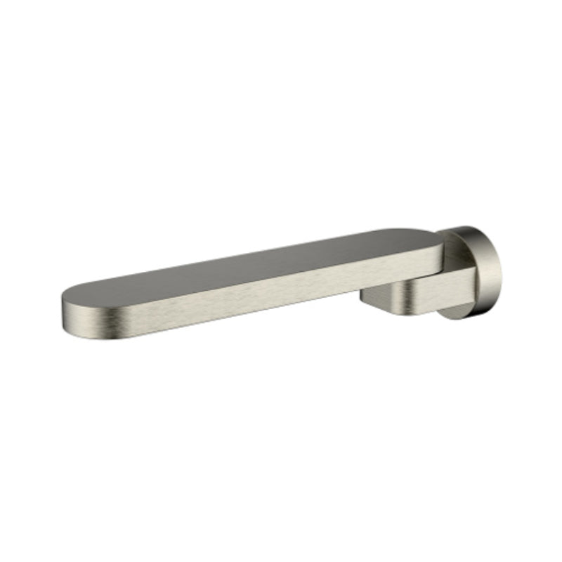 Millenium Kiato Swivel Bath Spout 225mm -  Brushed Nickel