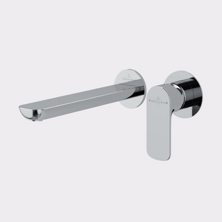 Villeroy & Boch O.Novo Wall Basin/Bath Mixer (Trim Kit Only) - LF Chrome 1044561B