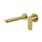 Villeroy & Boch O.Novo Wall Mounted Basin Mixer Set (Includes In-Wall Body) - LF Brushed Gold - 1044585B + 8733500