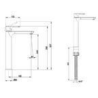 Villeroy & Boch O.Novo Vessel Basin Mixer - LF Chrome 1046561