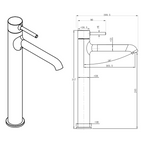 Villeroy & Boch Vita Vessel Basin Mixer - LF Brushed Nickel 1106580
