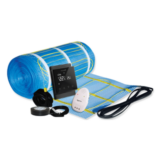 Thermonet 150W/m² 4.5m² Undertile Heating Kit with Black Thermostat - 111509TB