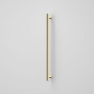 Caroma Liano II 12V 900mm Vertical Heated Towel Rail - Brushed Brass - 11225050BB
