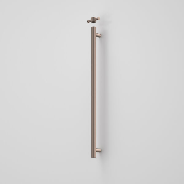 Caroma Liano II 12V 900mm Vertical Heated Towel Rail - Brushed Bronze - 11225050BBZ