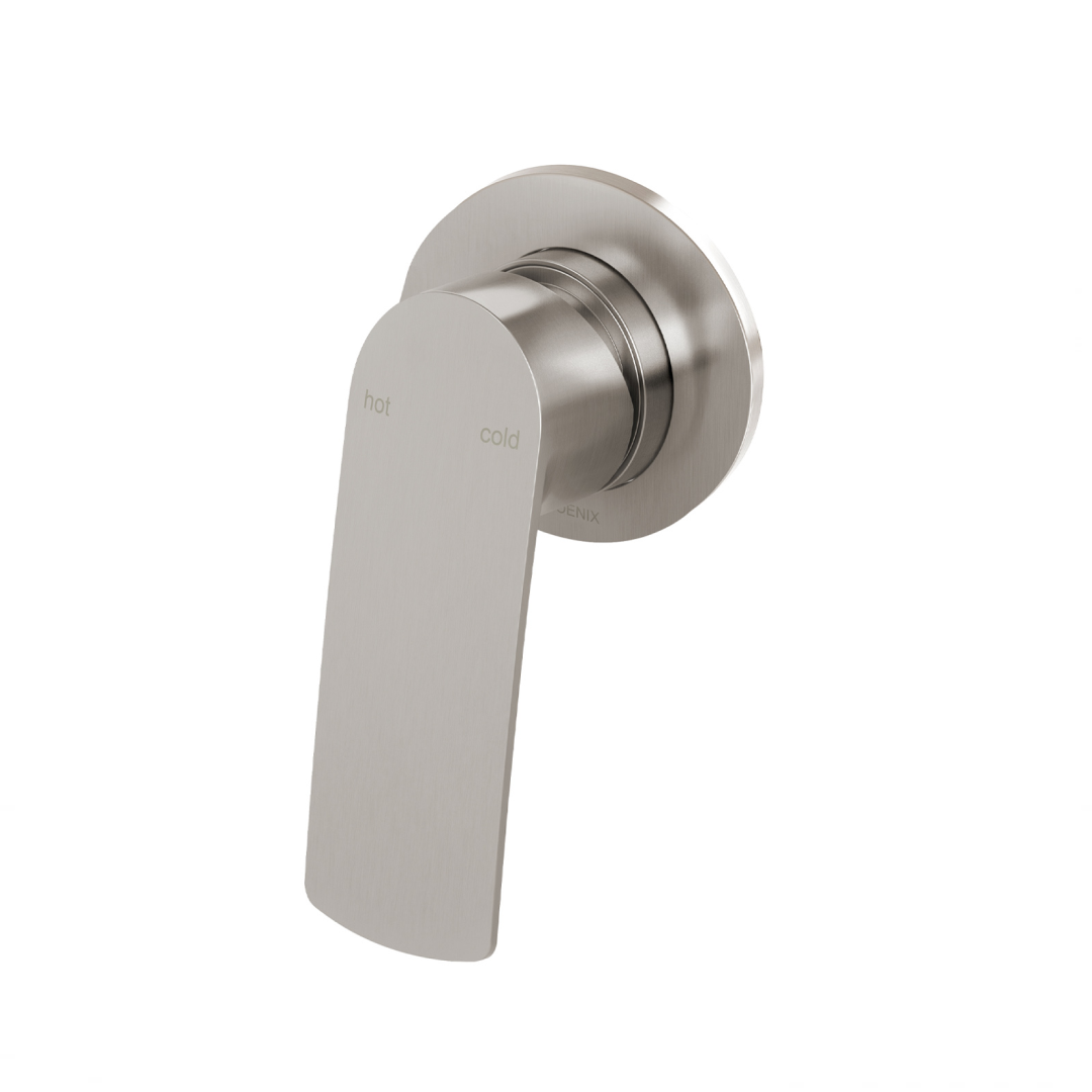Phoenix Mekko SwtichMix Wall Shower Mixer Round Plate (Trim Kit Only) - LF Brushed Nickel - 115-2807-40-1