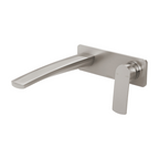 Phoenix Mekko SwtichMix 200mm Wall Basin / Bath Mixer Set (Includes In-Wall Body) - LF Brushed Nickel - 115-2810-40-1