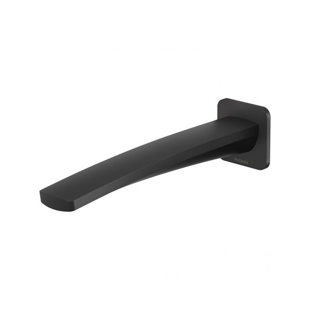 Phoenix Mekko 200mm Wall Basin Outlet - LF Matte Black 115-7610-10-1
