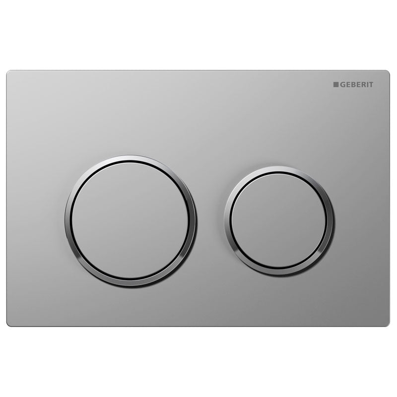Geberit Kappa 21 Flush Button Chrome - Chrome, Matte Chrome Trim - 115.240.KH.1