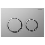 Geberit Kappa 21 Flush Button Chrome - Chrome, Matte Chrome Trim - 115.240.KH.1