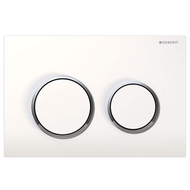 Geberit Kappa 21 Flush Button Chrome - White, Chrome - 115.240.KJ.1