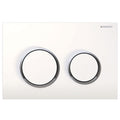 Geberit Kappa 21 Flush Button Chrome - White, Chrome - 115.240.KJ.1