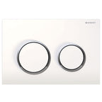 Geberit Kappa 21 Flush Button Chrome - White, Chrome - 115.240.KJ.1