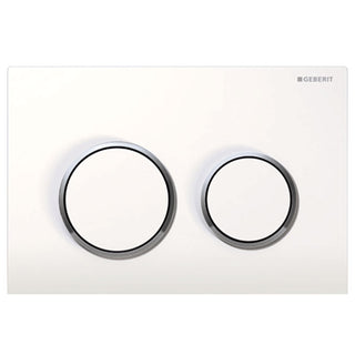 Geberit Kappa 21 Flush Button Chrome - White, Chrome - 115.240.KJ.1