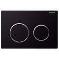 Geberit Kappa 21 Flush Button Chrome - Black, Chrome Trim - 115.240.KM.1