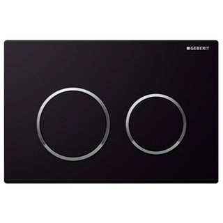 Geberit Kappa 21 Flush Button Chrome - Black, Chrome Trim - 115.240.KM.1