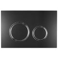 Geberit Sigma 21  Flush Button - Matt Black, Chrome Trim
