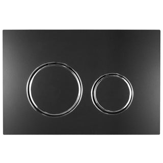 Geberit Sigma 21  Flush Button - Matt Black, Chrome Trim
