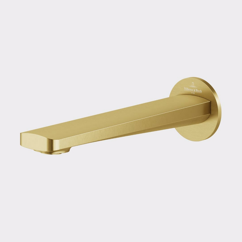 Villeroy & Boch O.Novo Style Bath Spout - LF Brushed Gold 1160885B