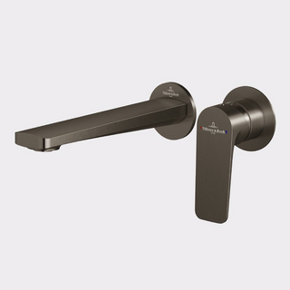 Villeroy & Boch O.Novo Style Wall Basin Mixer Trim Kit Only - LF Gun Metal - 1164590B