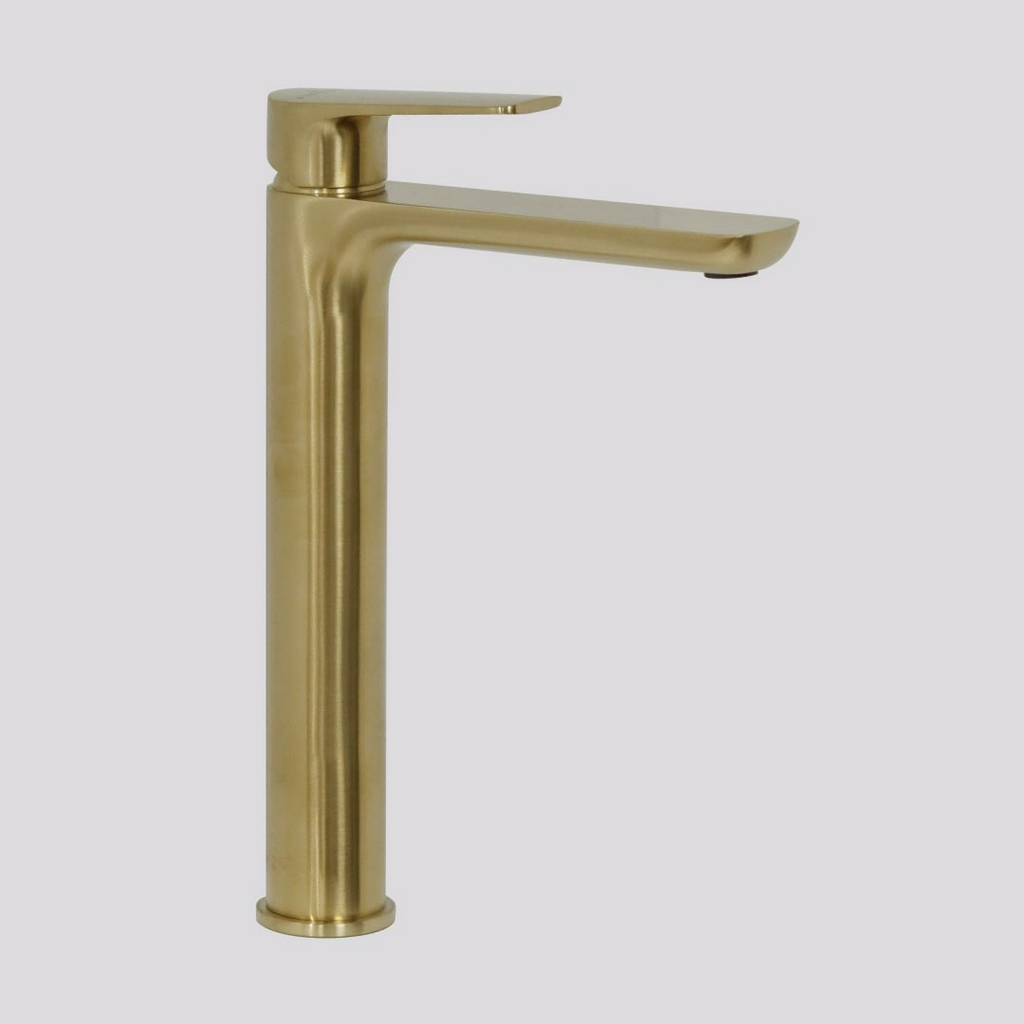 Villeroy & Boch O.Novo Style Vessel Basin Mixer - LF Brushed Gold 1166585B