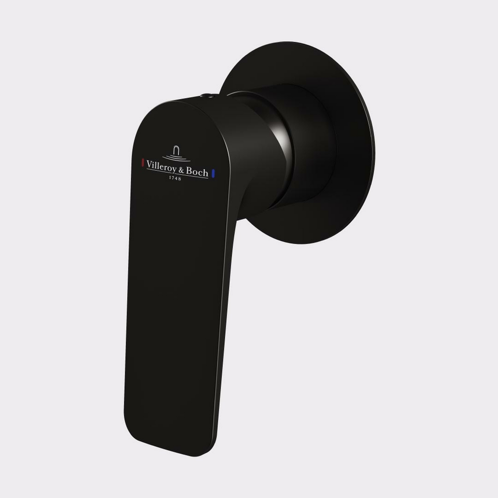 Villeroy & Boch O.Novo Style Wall Mixer (Trim Kit Only) - Matte Black 1167595B