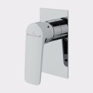 Villeroy & Boch O.Novo Style Rectangular Wall Mixer (Trim Kit Only) - Chrome 1168061B