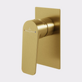 Villeroy & Boch O.Novo Style Rectangular Wall Mixer (Trim Kit Only) - Brushed Gold 1168085B