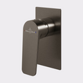 Villeroy & Boch O.Novo Style Rectangular Wall Mixer (Trim Kit Only) - Gun Metal 1168090B